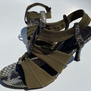 Donald J. Pliner Faux Snakeskin Sandals